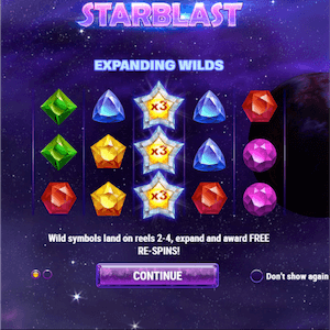 Playn GOs Starburst-Spielautomat